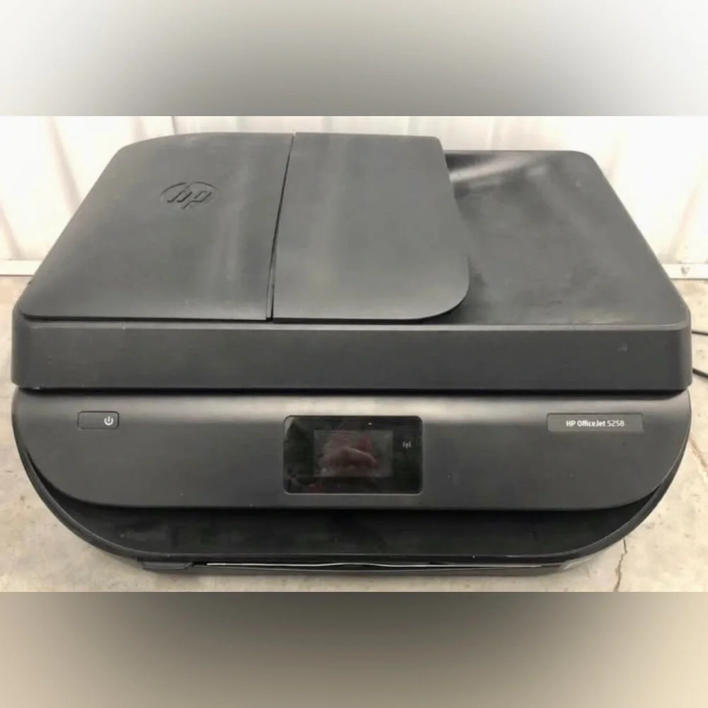 HP Office Jet 5258 black All-in-One Flatbed Printer Scanner Office Work Home